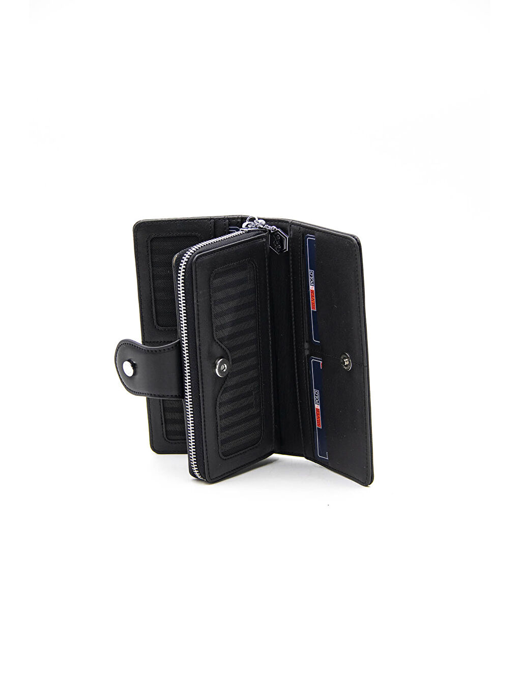 Kadın Cüzdan & Kartlık 1119-43735 M46 Siyah-Mat Siyah-4