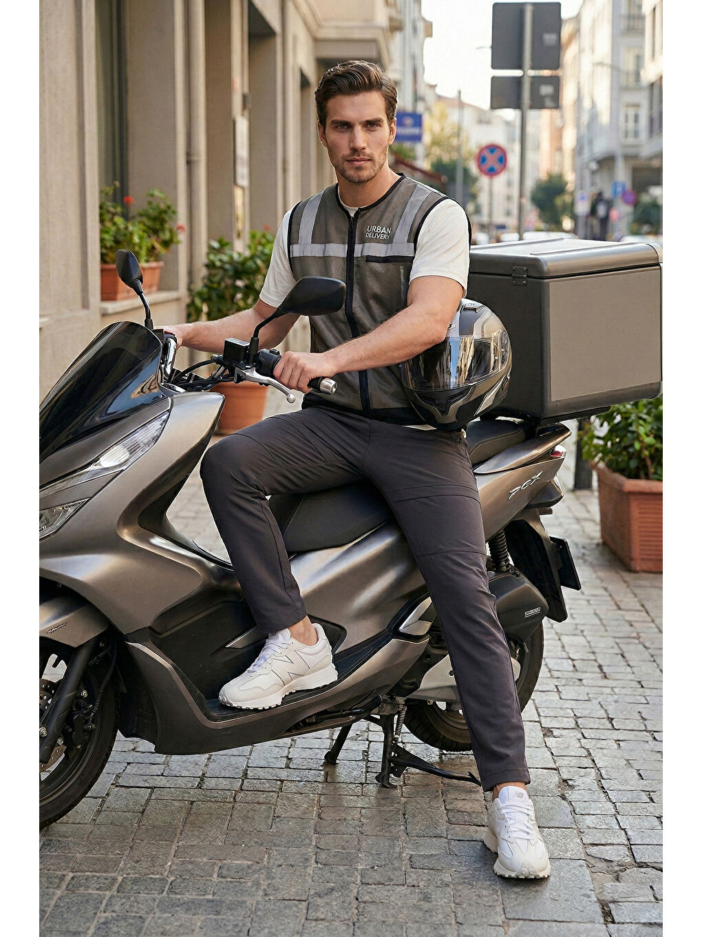 Gri Regular Fit Normal Bel Düz Paça Pantolon 693705