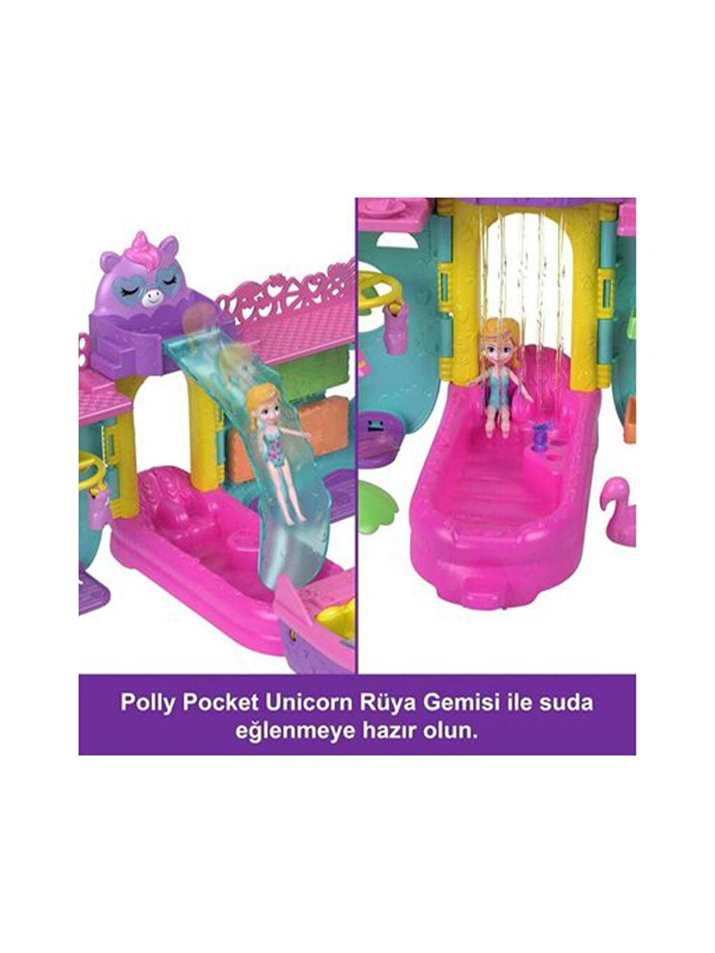 Polly Pocket Karışık Unicorn Bot Oyun Seti HWP26 - 2