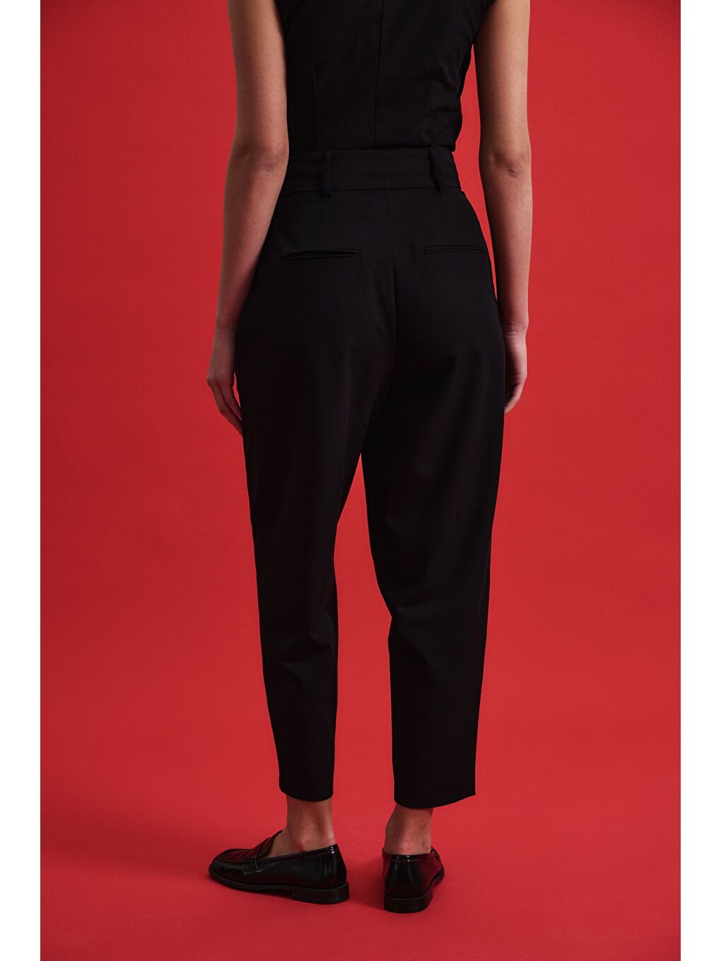 Lena Havuç Pantolon - Siyah-6