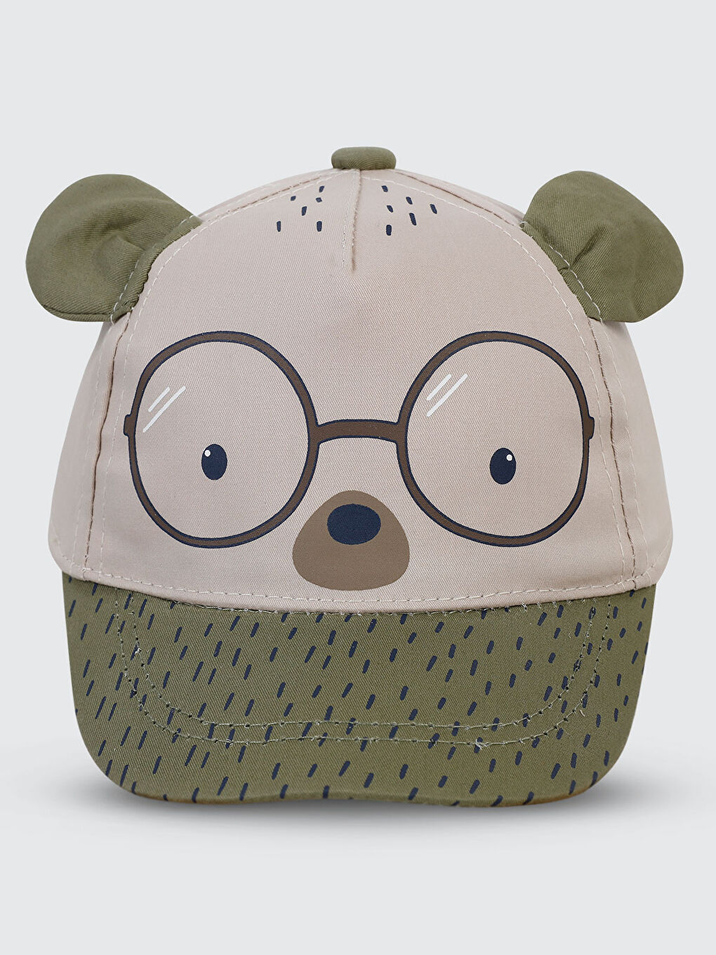 Erkek Bebek Kep Şapka 0-18 Ay Bej