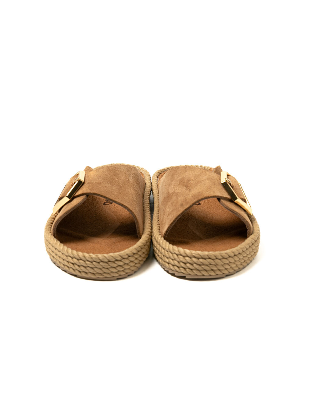 Kahverengi CAS12-00037 Casablanca Kadın Terlik Latte-3