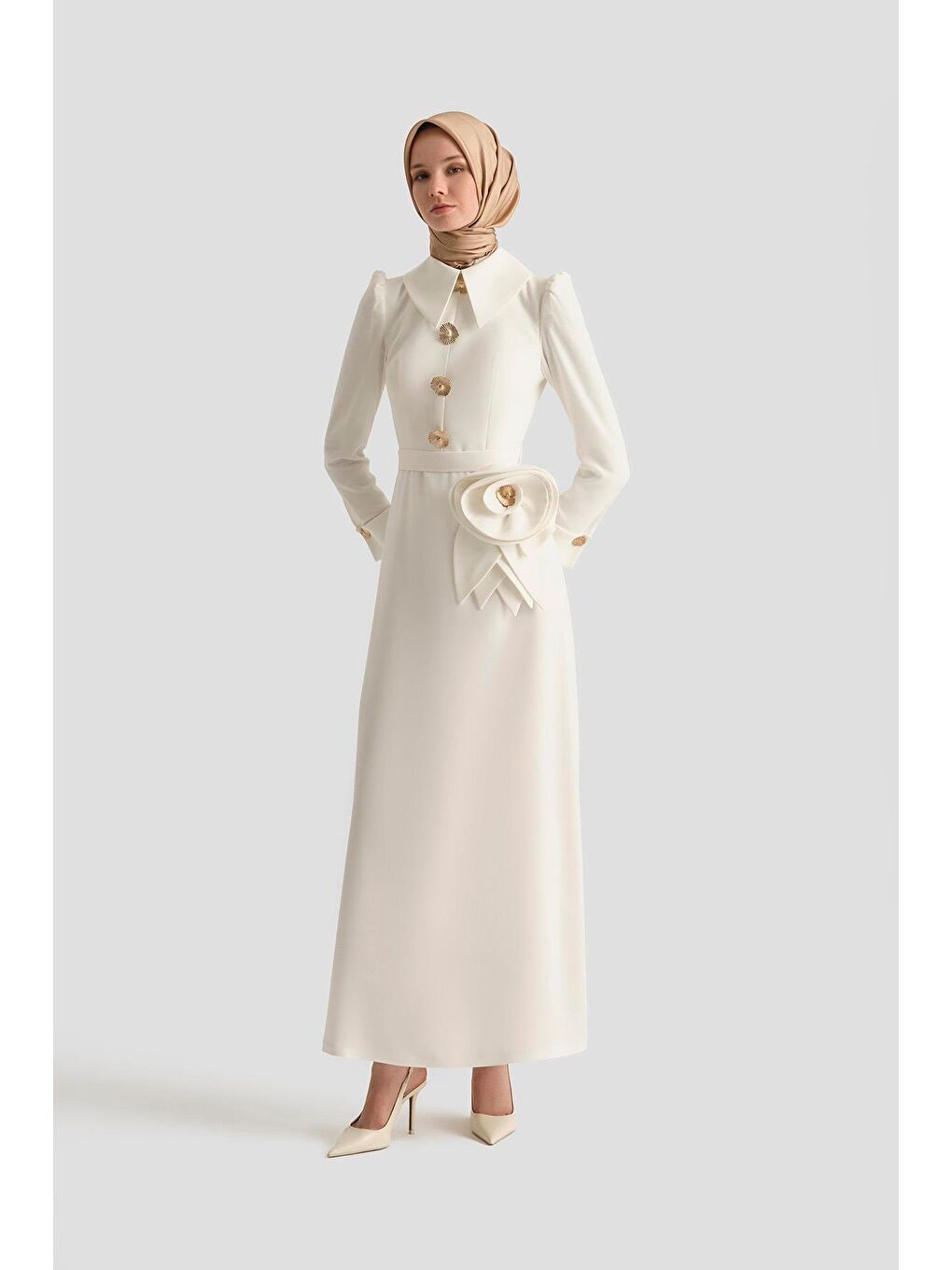 Abiye 25Yd9182 Beyaz-2