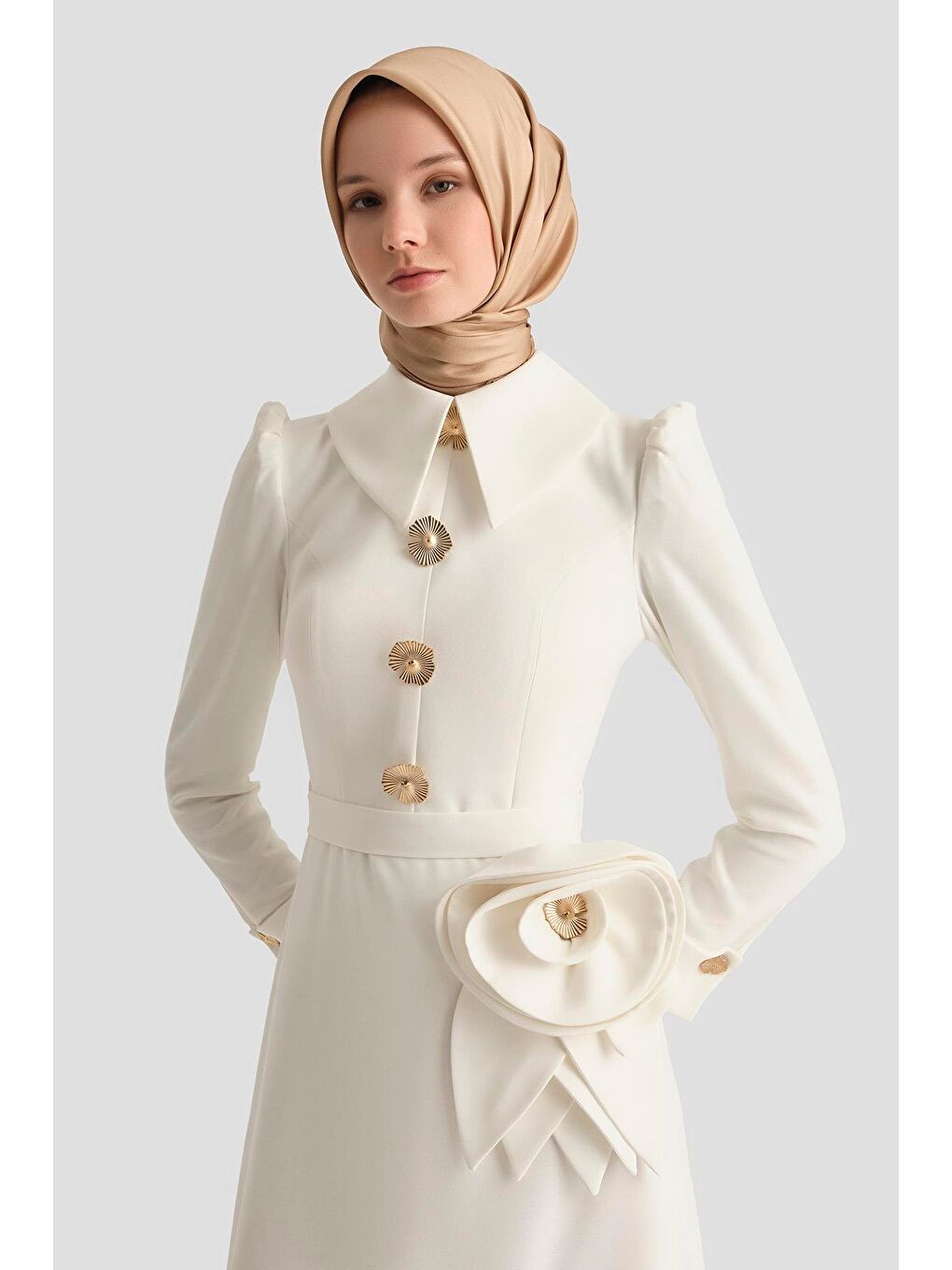 Abiye 25Yd9182 Beyaz