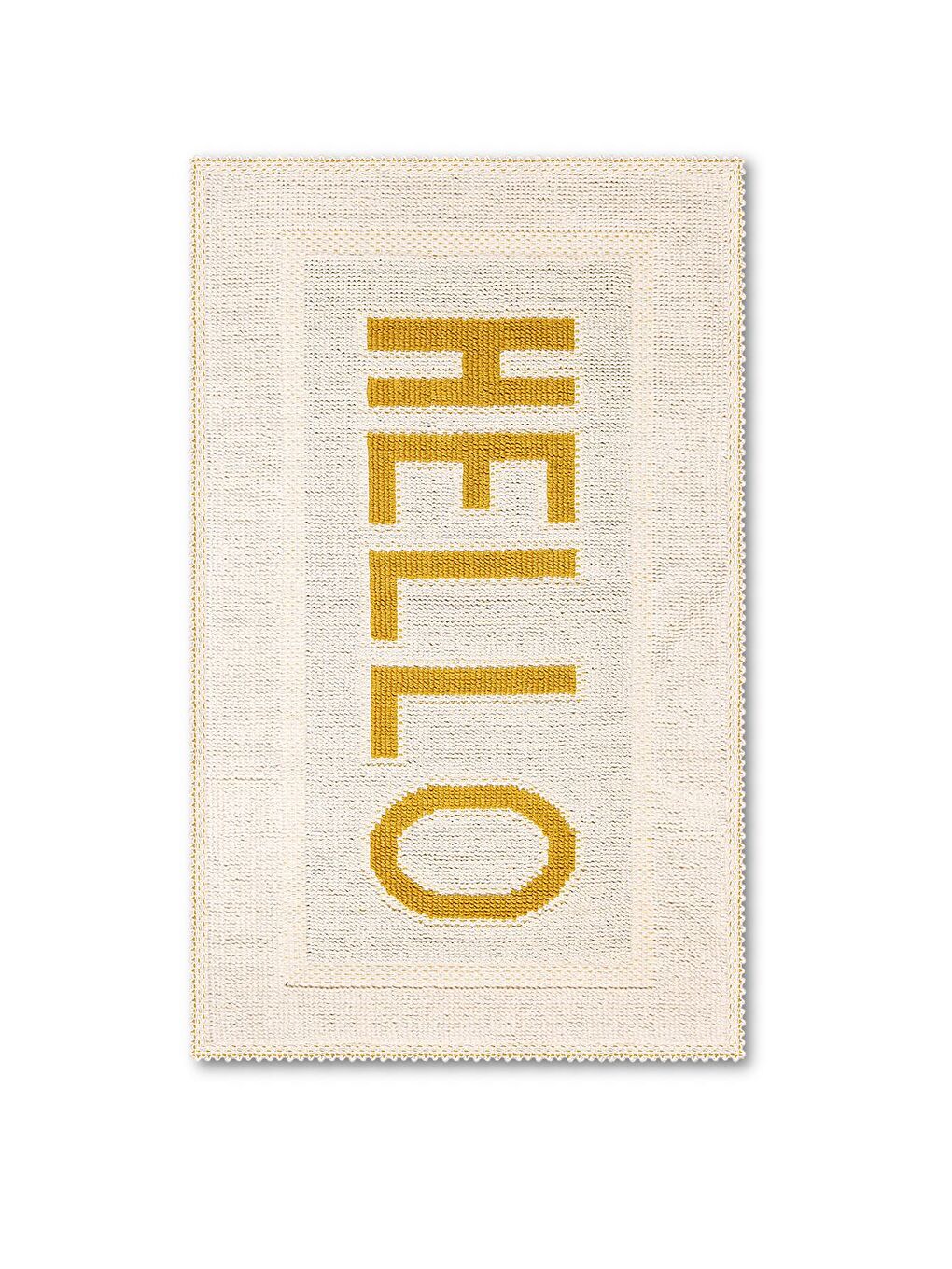 Hello Doğal Pamuklu 2'li Banyo Paspas & Halı Seti 60x100 50x60 Bej-1