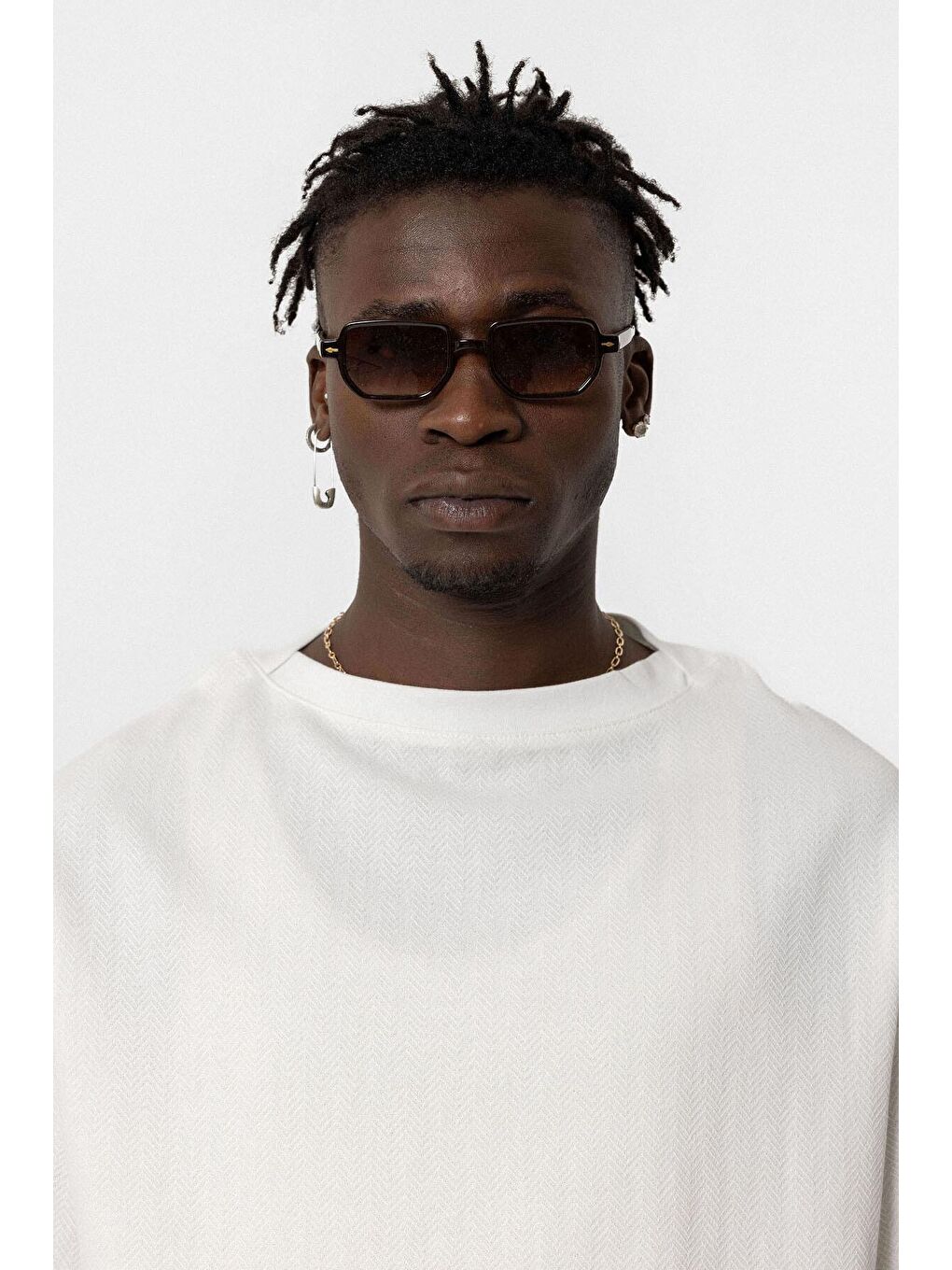 Basıc Oversize Keten Takım Ekru-4