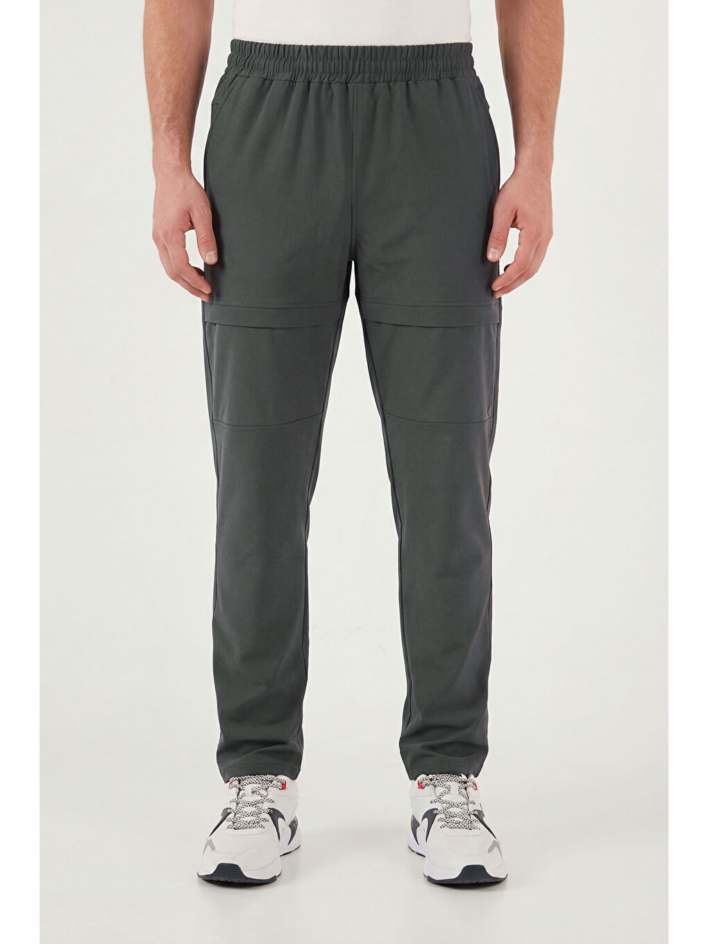 Gri Regular Fit Normal Bel Düz Paça Pantolon 693705-3