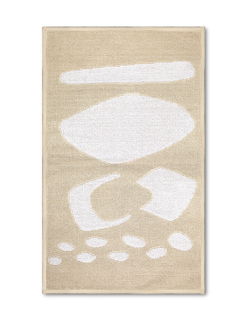 Cool Shape Doğal Pamuklu 2'li Banyo Paspas Seti 60x100+50x60 Cm - Beyaz-1