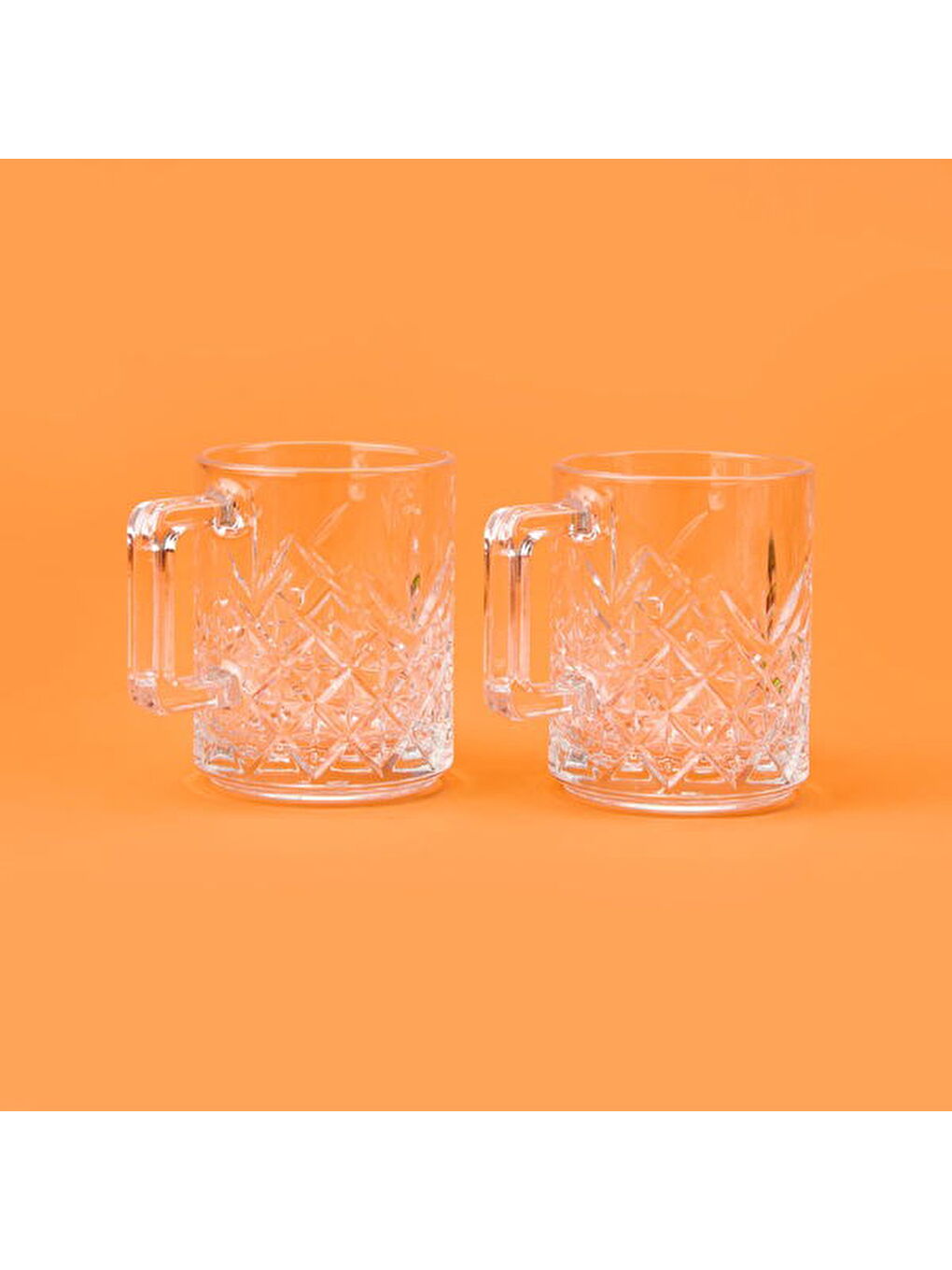 Renksiz Timeless 2'li Cam Kupa - Şeffaf - 250 ml-2