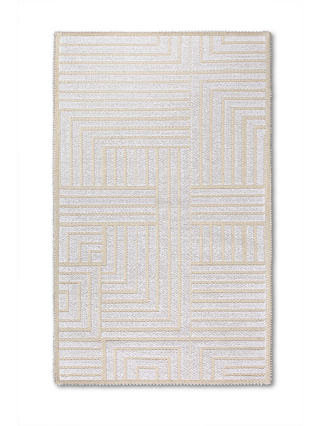 Sea Lena Doğal Pamuklu 2'li Banyo Paspas Seti 60x100+50x60 cm Beyaz-1