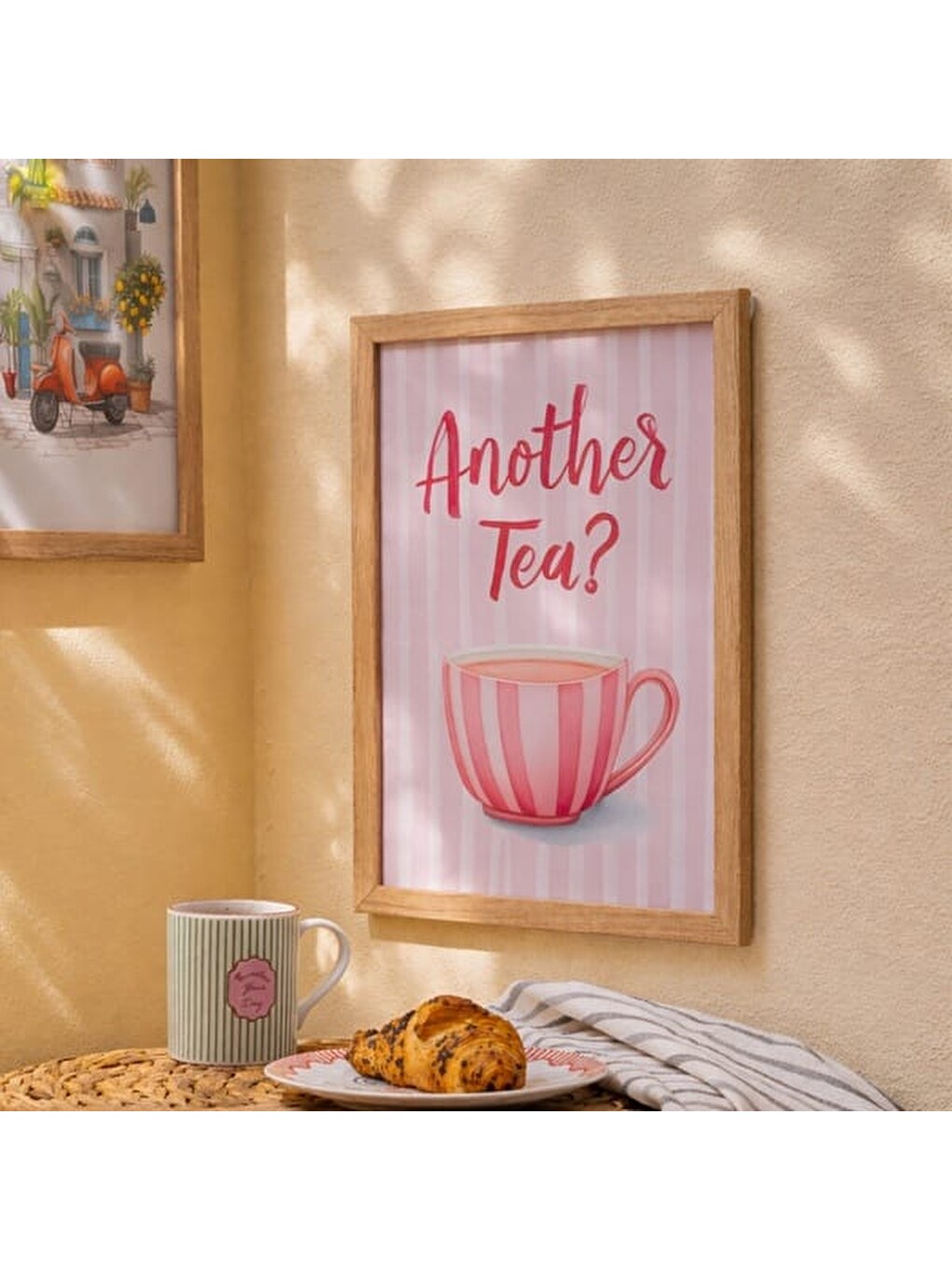 Karışık Deco Another Tea Duvar Panosu - Renkli - 30x40 cm-1