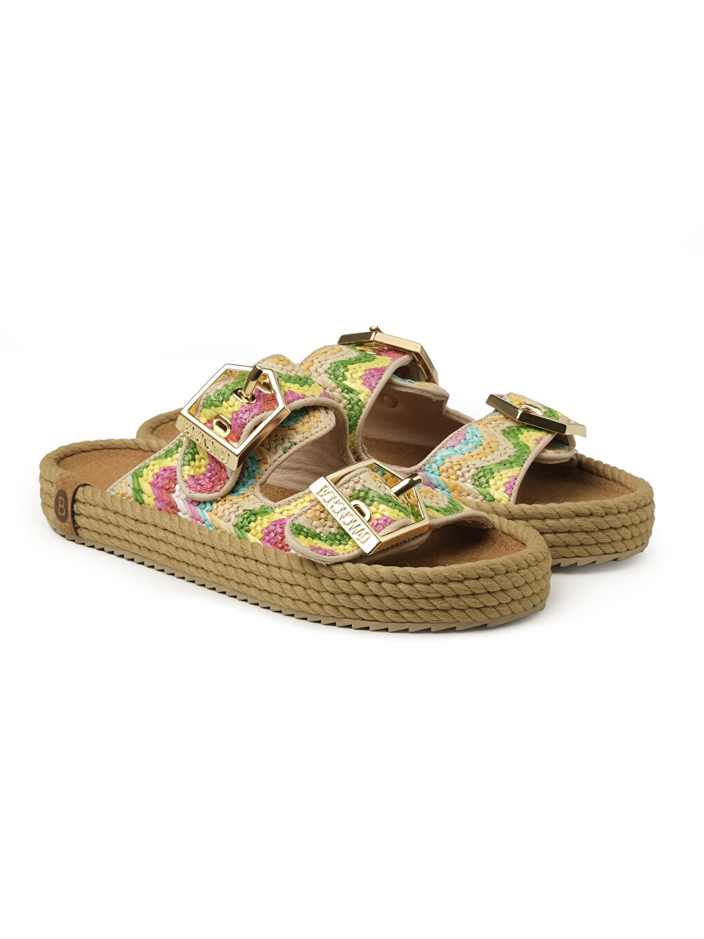 Karışık SYD12-00077 Sydney Kadın Hasır Terlik Multi-2