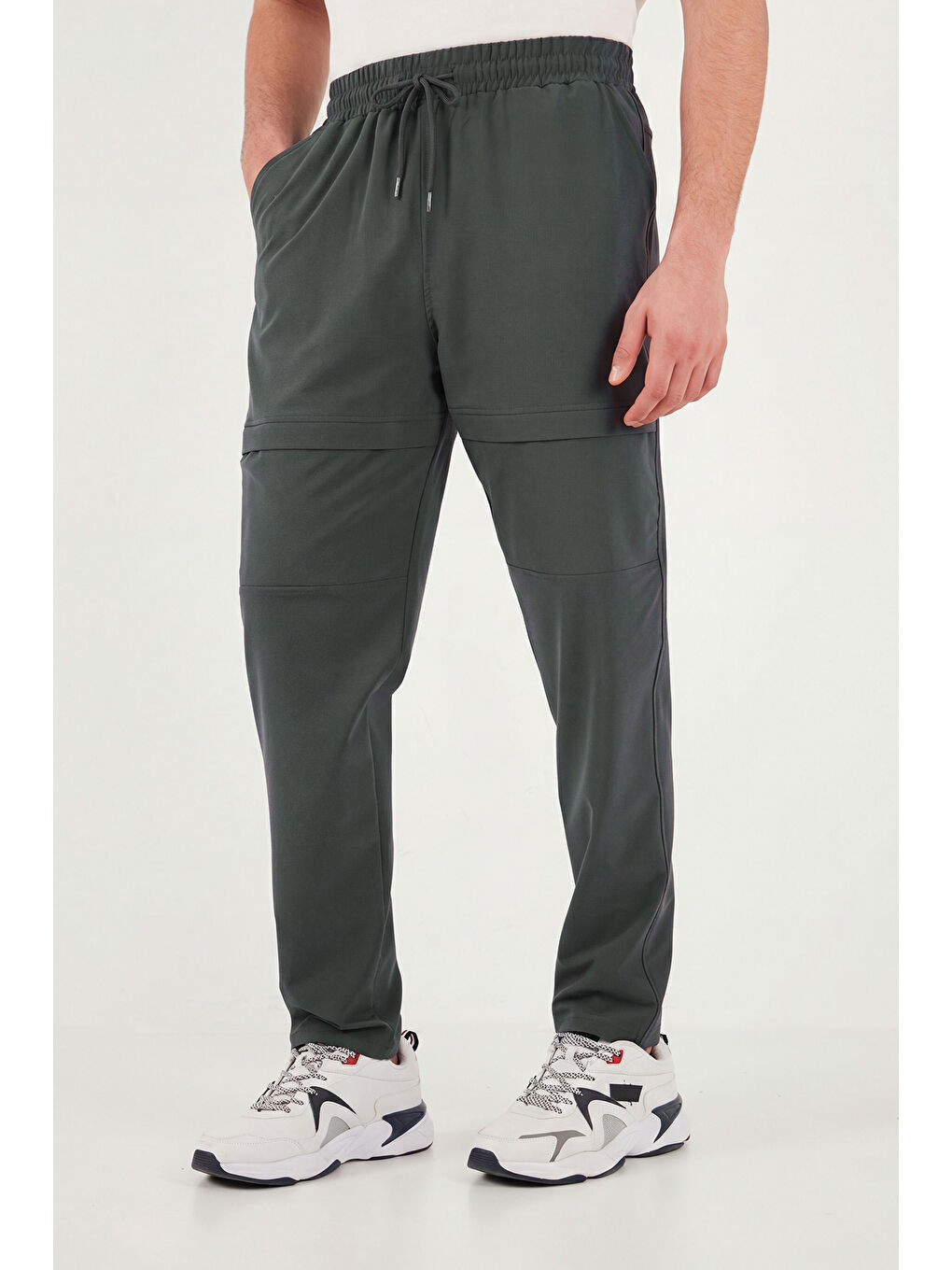 Gri Regular Fit Normal Bel Düz Paça Pantolon 693705-4