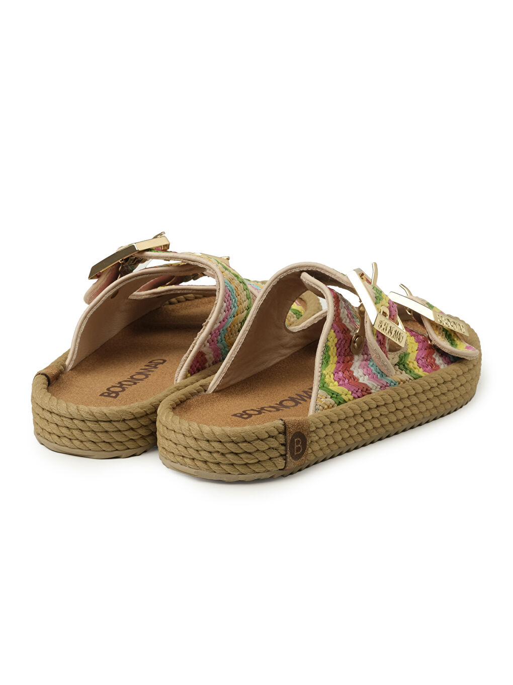 Karışık SYD12-00077 Sydney Kadın Hasır Terlik Multi-3