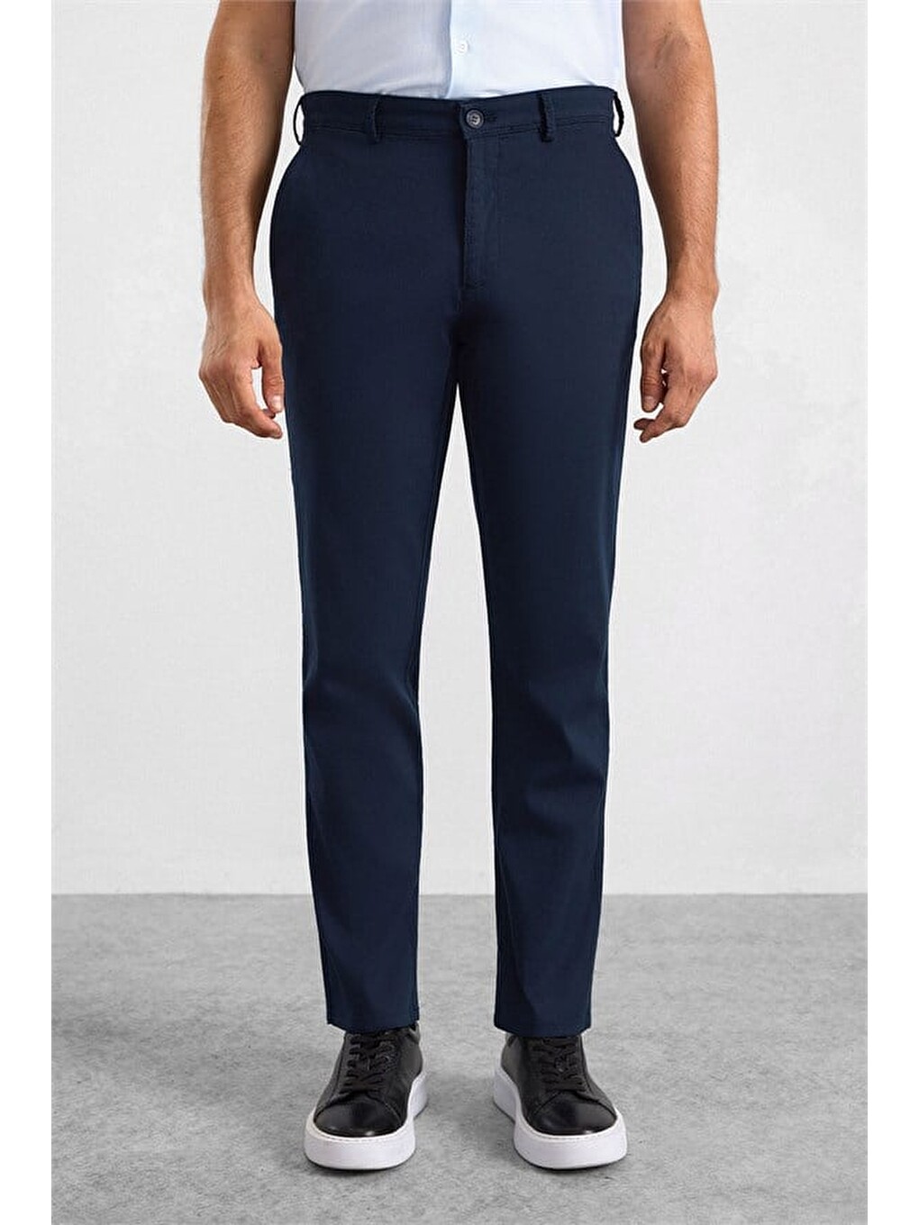 Lacivert Regular Casual Pantolon-2