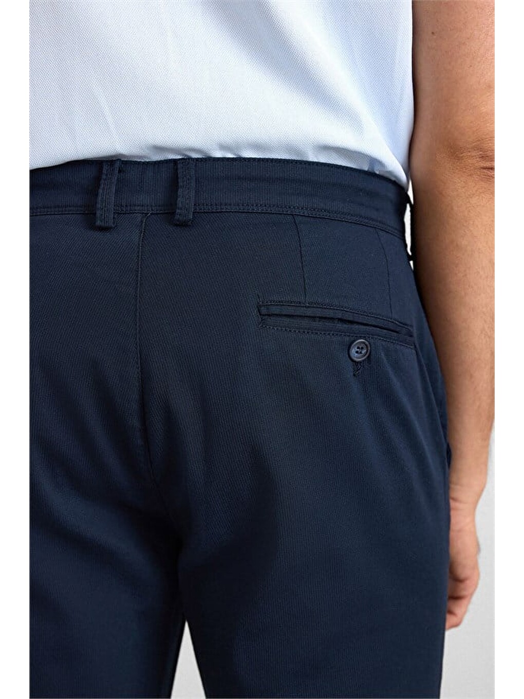 Lacivert Regular Casual Pantolon-4