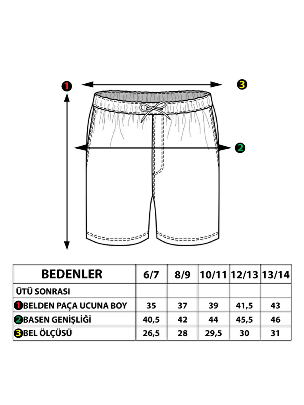 Petrol Erkek Çocuk Beli Ayarlanabilir Cep Detaylı Baskılı Şort-1
