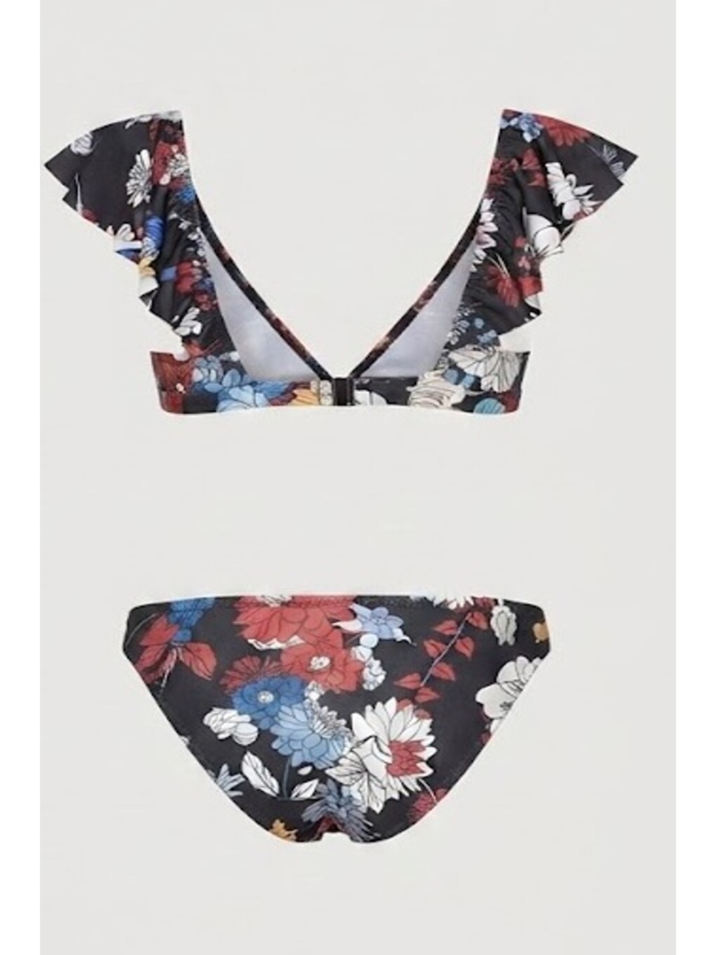 Fırfırlı Bikini Takım 3222 Siyah-1
