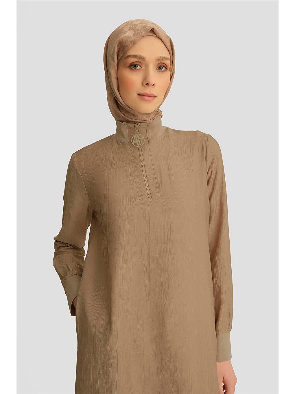 Bej Tunik 25Yh412 Koyu Taş-3