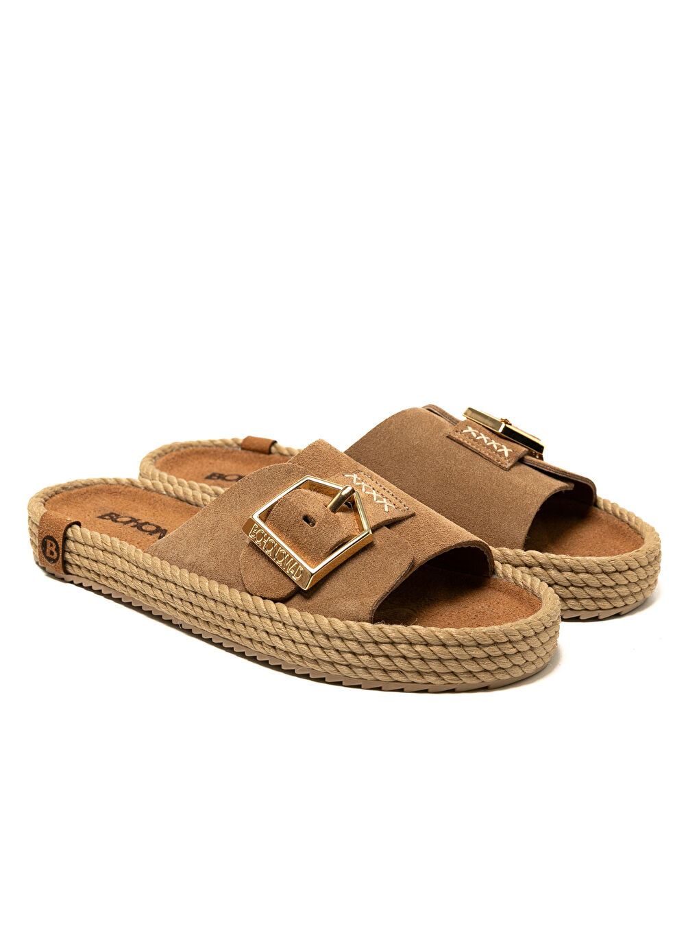 Kahverengi COR12-00037 Corsica Kadın Terlik Latte-2