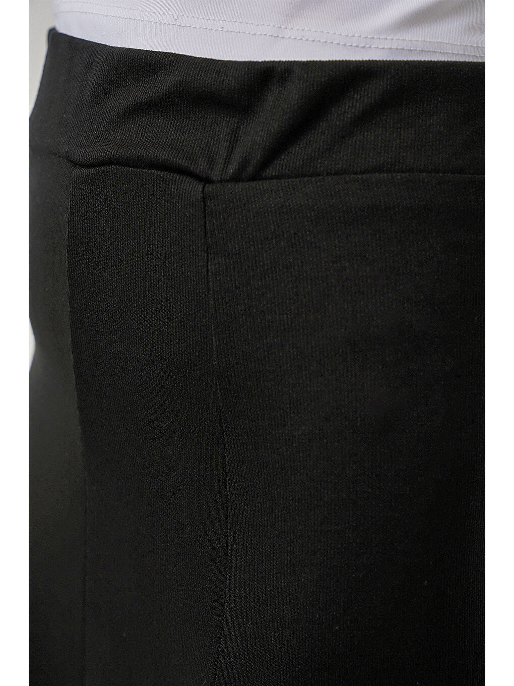 Kadın Örme Uzun Etek 8073 - Siyah-4