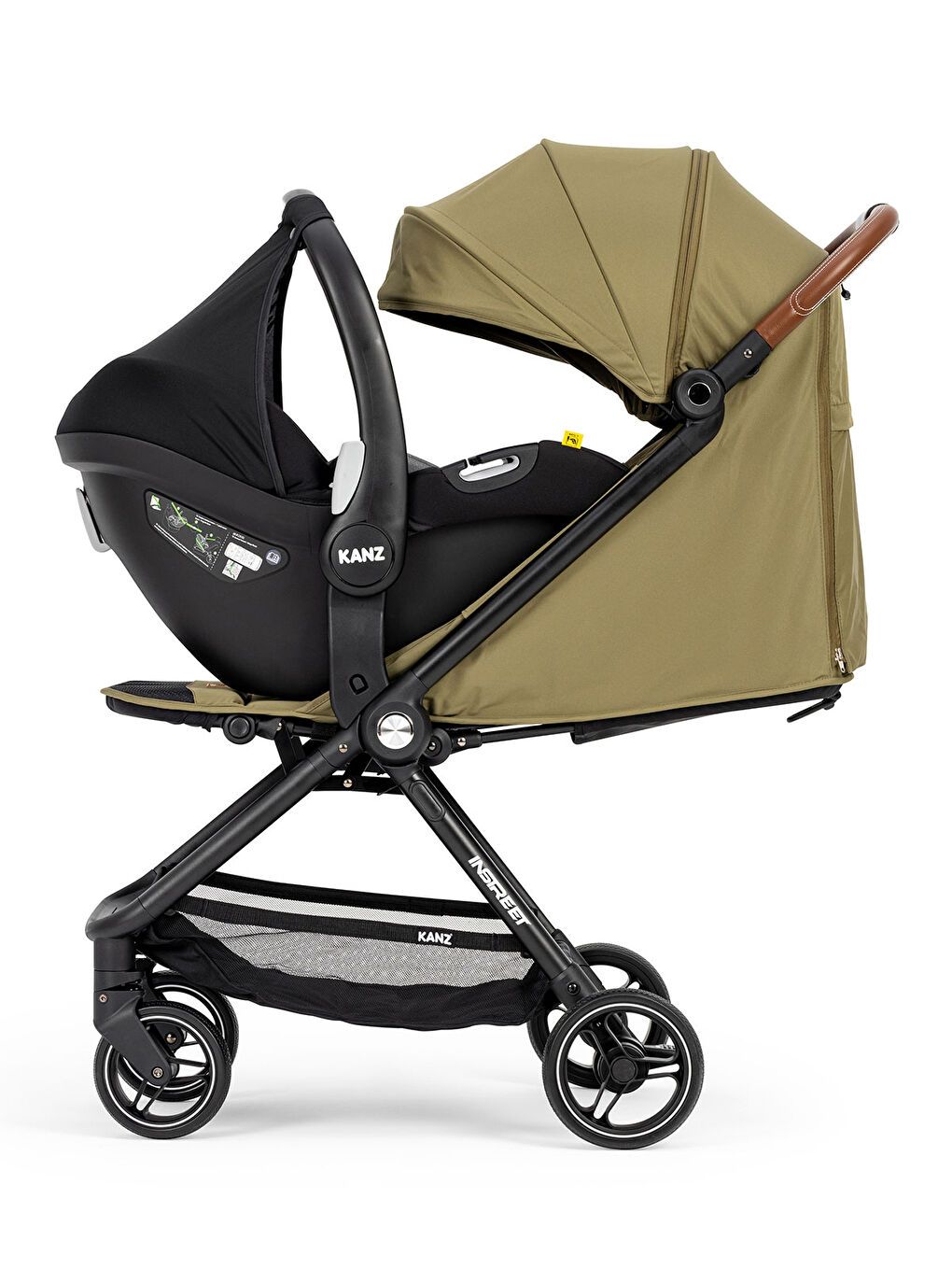 Instreet Travel Sistem Bebek Arabası Yeşil-6