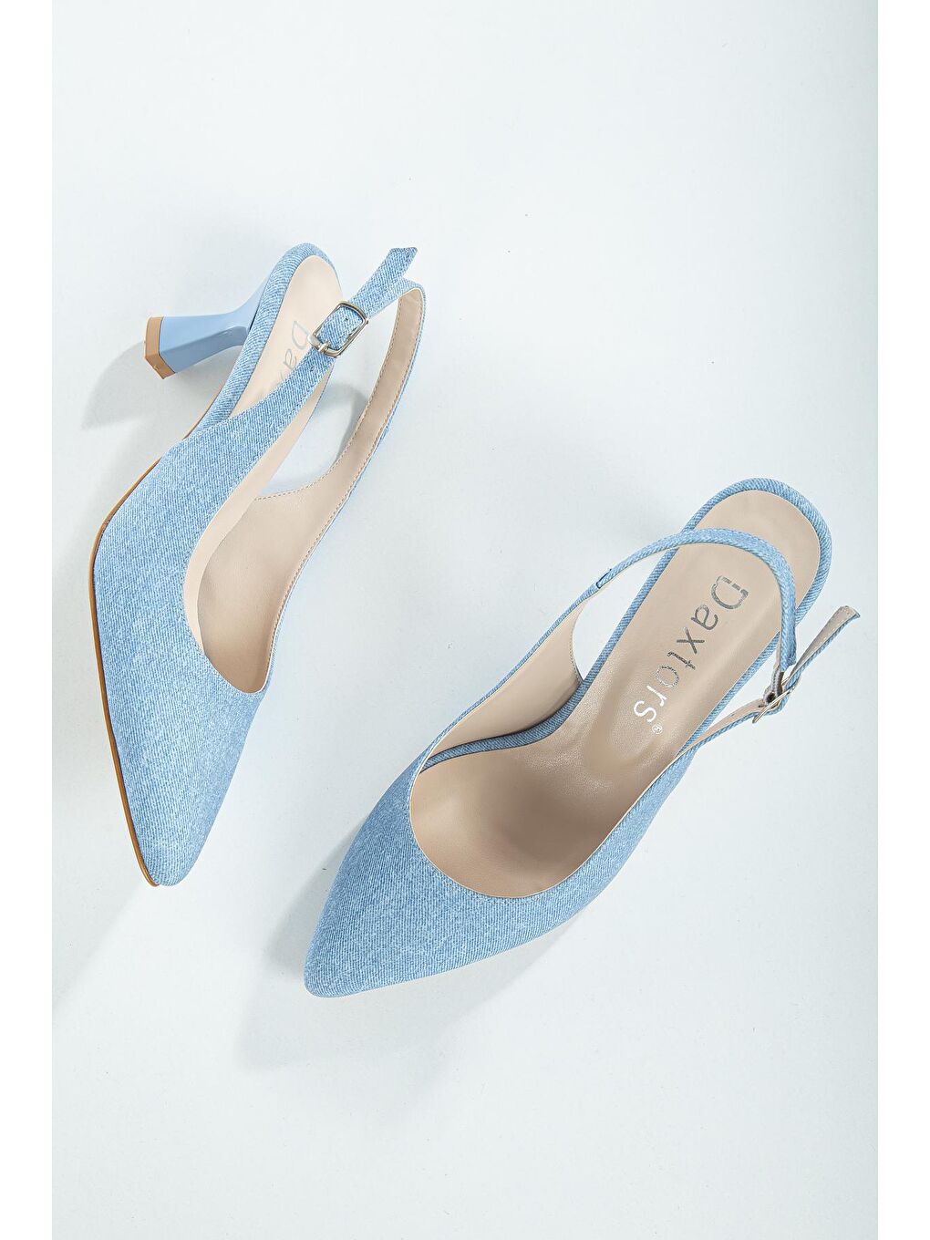 Mavi D1705 Kadın Günlük Klasik Topuklu Ayakkabı-2