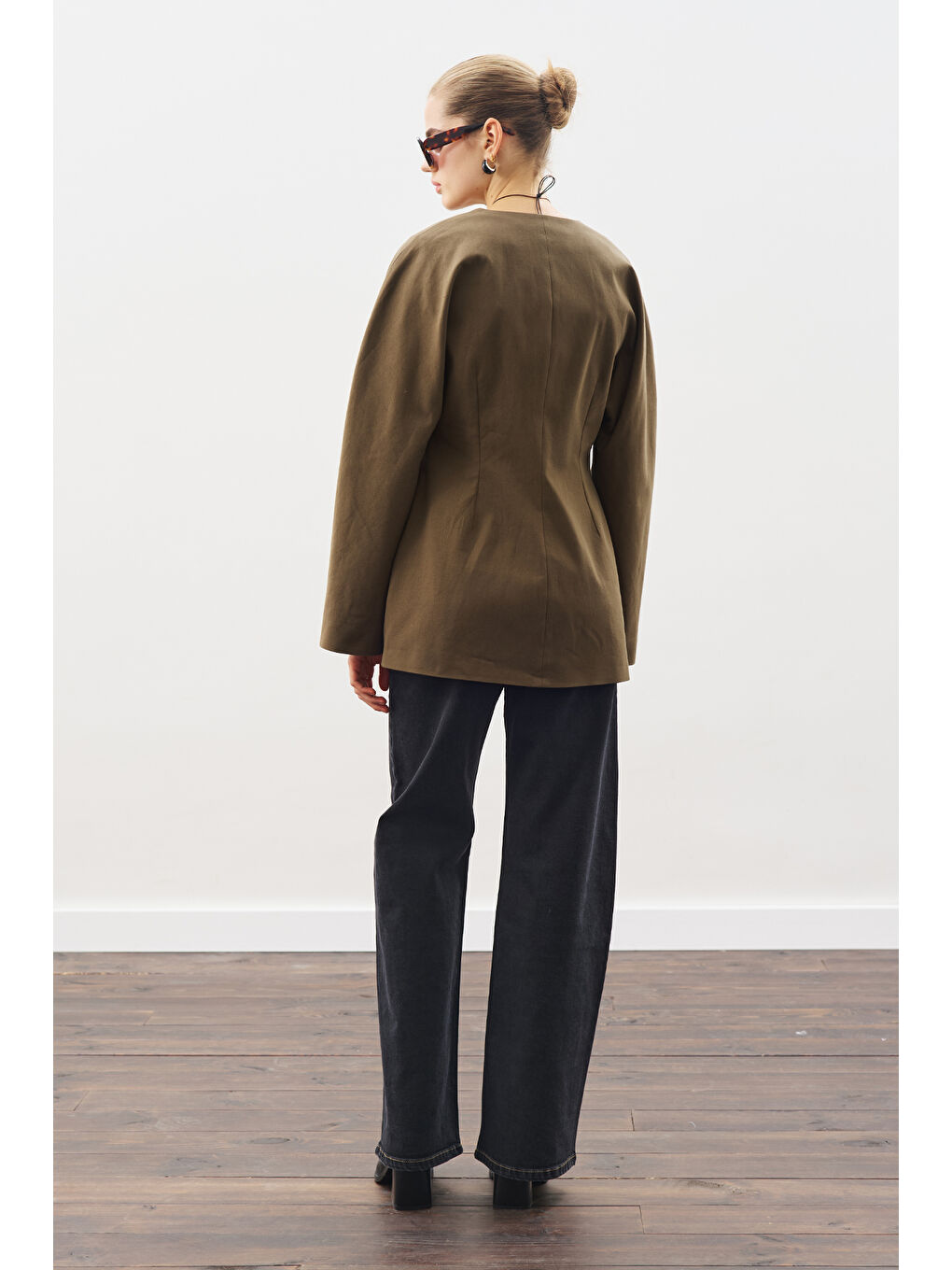 Studıo Blazer Ceket Haki-3