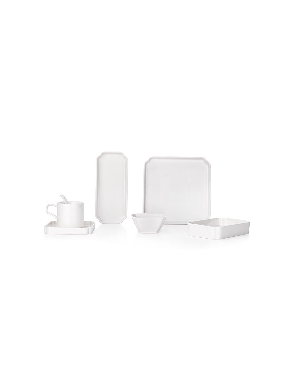 Hannah Kahvaltı Takımı 32 Parça-Beyaz-3