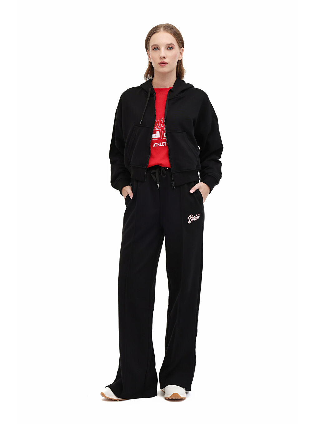 WL 17ZIRYAN BTS801 5PR Siyah Kadın Sweatshirt-2