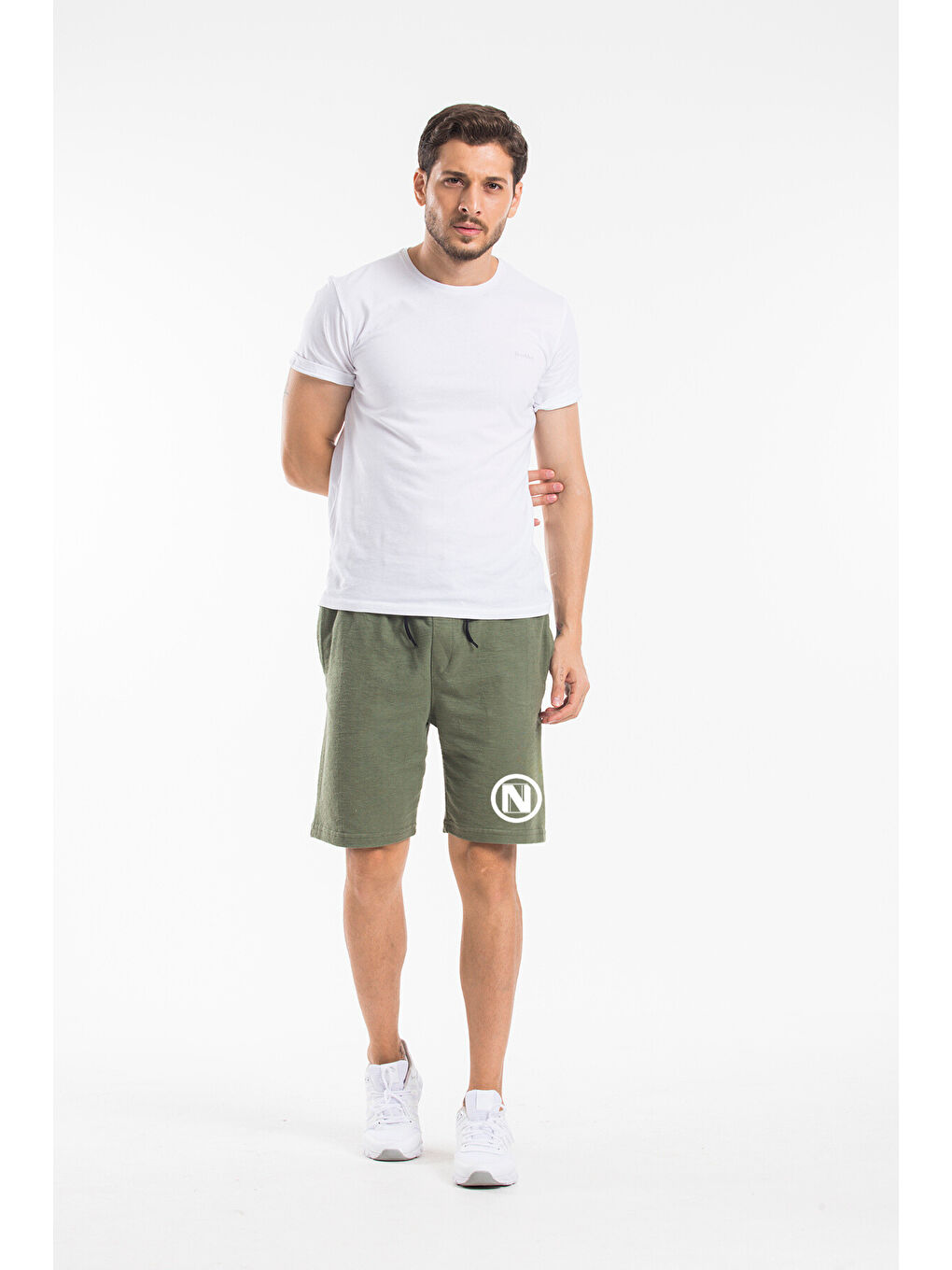 Haki Erkek N Baskılı Standart &Regular Kalıp Şort SPR25SR082