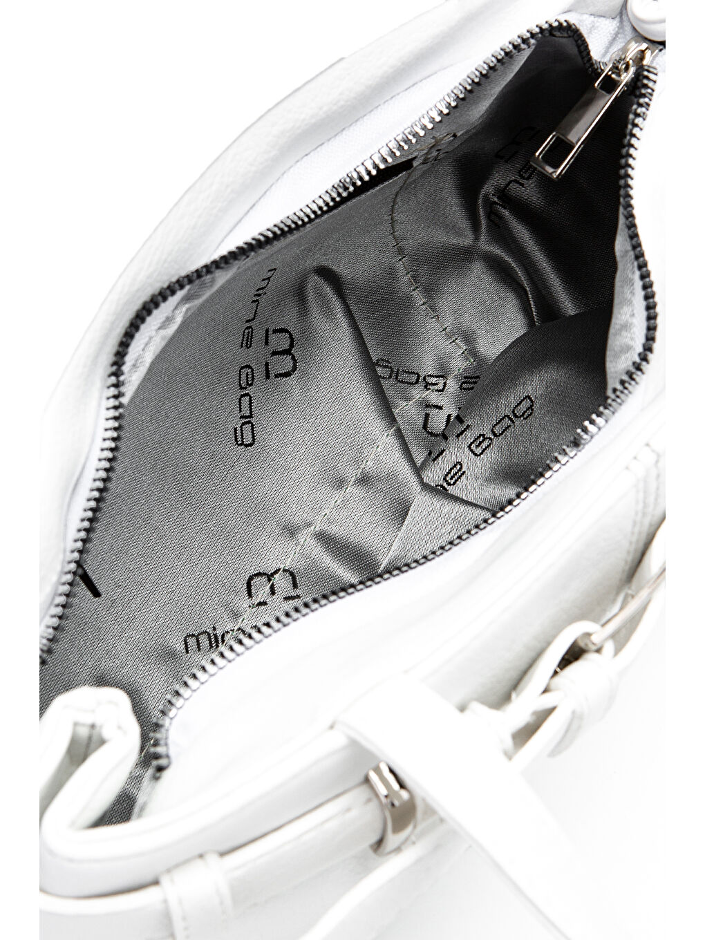 Kemer Detaylı Kadın Kol Çanta Birdy Beyaz-4