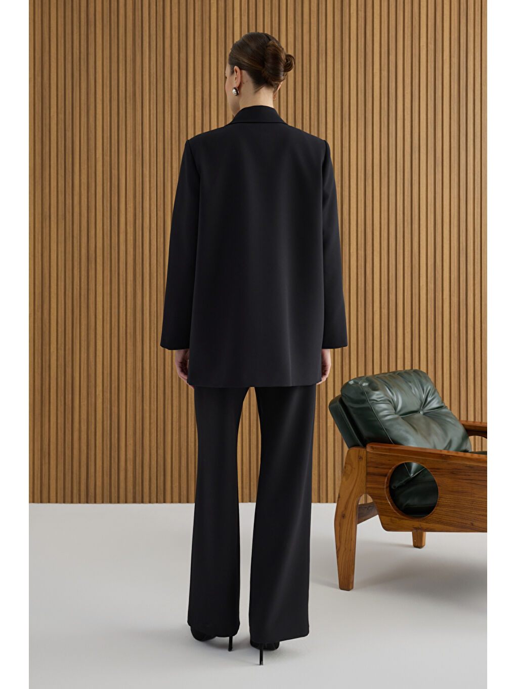 Siyah Dokuma Ceket-3