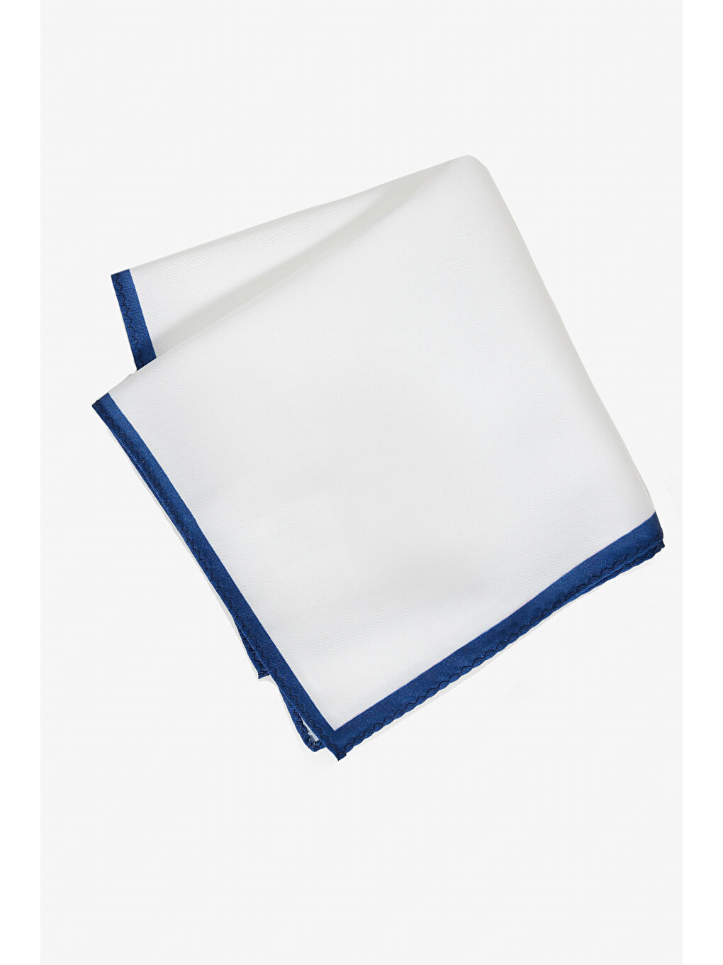 Erkek Beyaz-Lacivert Mendil