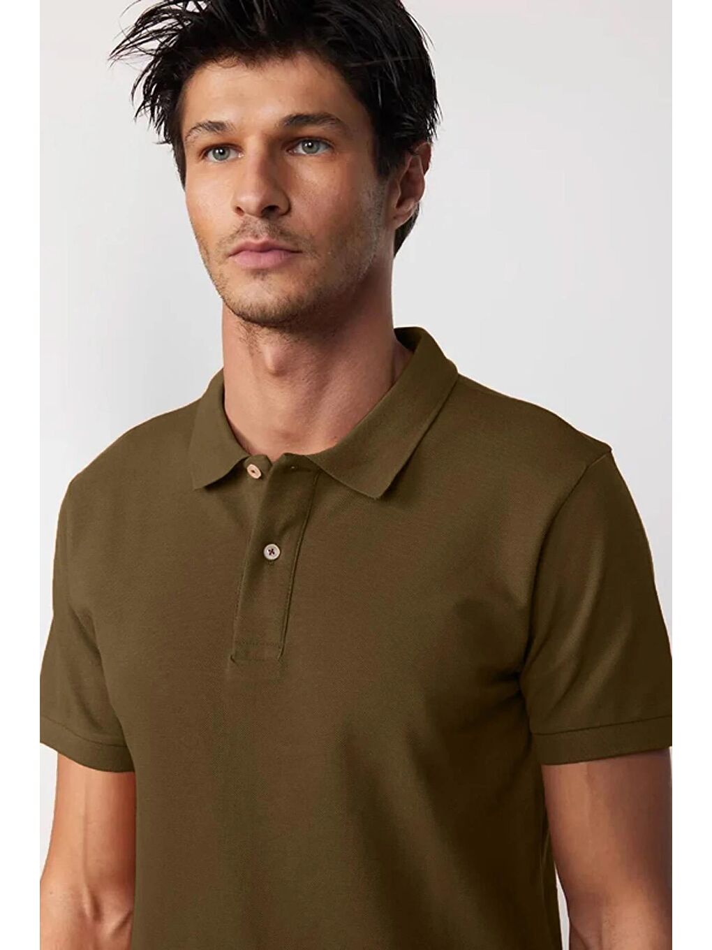 Karışık Erkek Regular Fit %100 Pamuk 3'Lü Bordo-Kahverengi-Lacivert Pike Polo Yaka Tişört-2