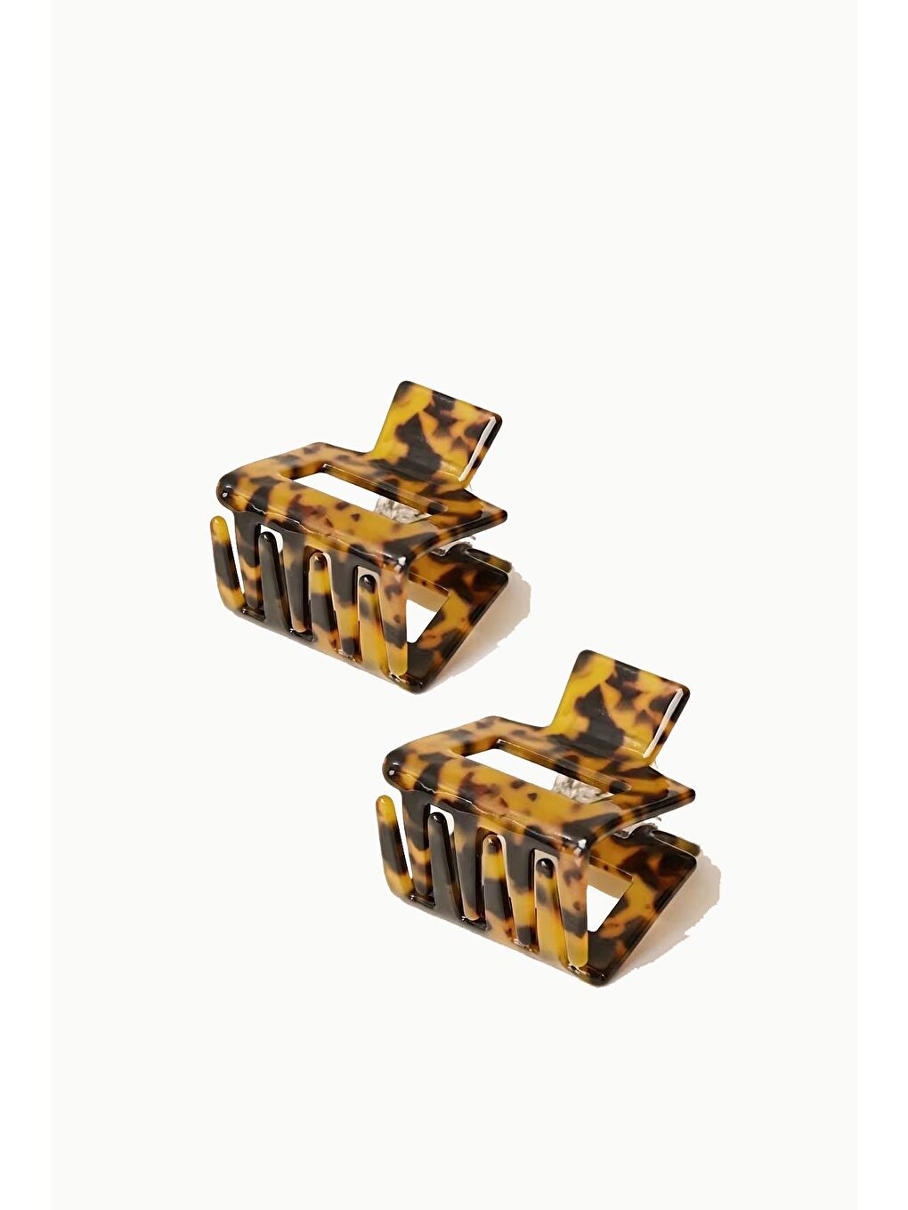 Kahverengi Kaplumbağa Desenli Mandal Toka 2'li Paket-1