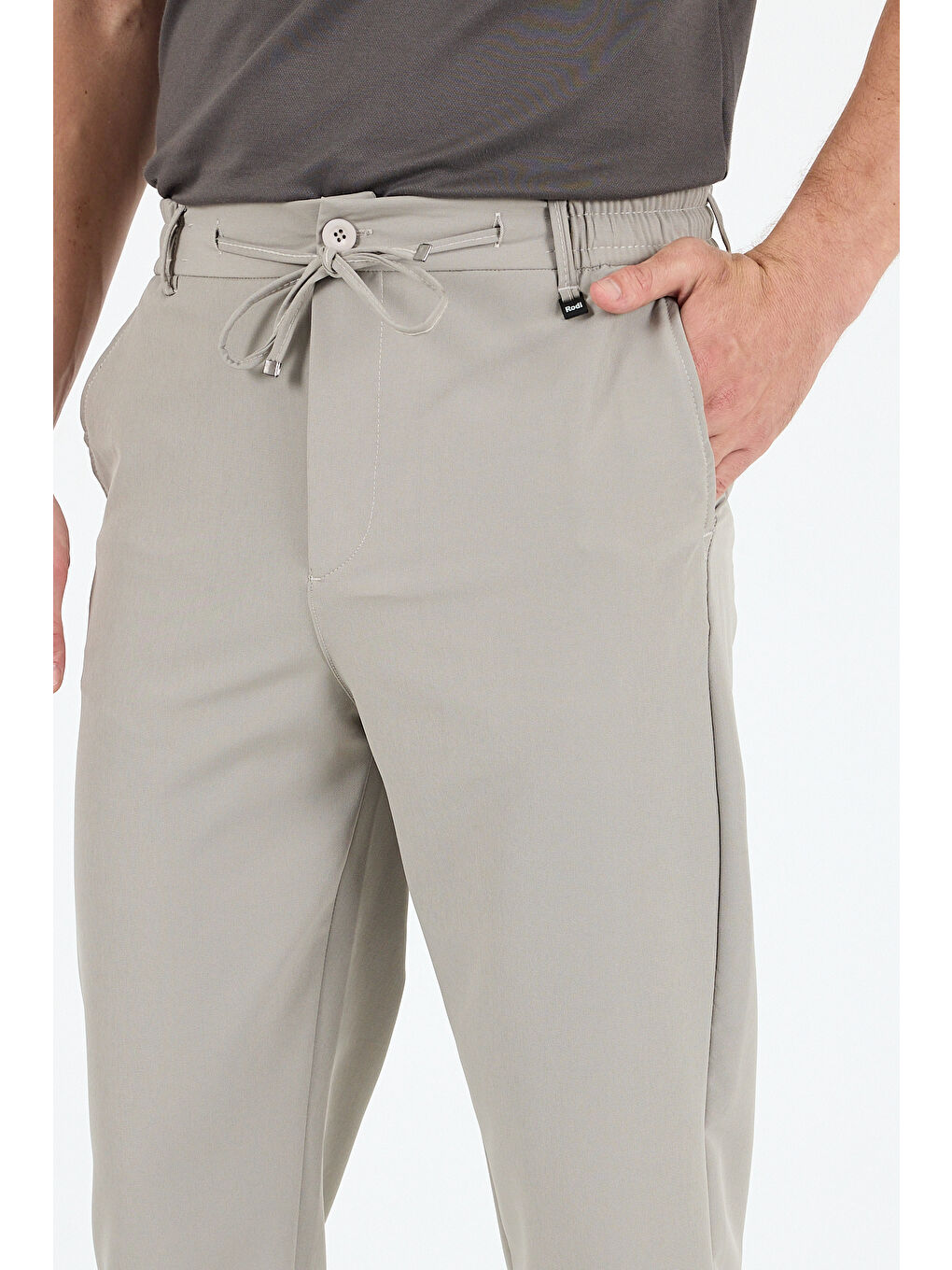 Gri Spor ve Günlük Rahat Cool %92Polyester %8Elastan Esnek Kumaş Erkek Jogger Pantolon Eşofman Altı 3670-3