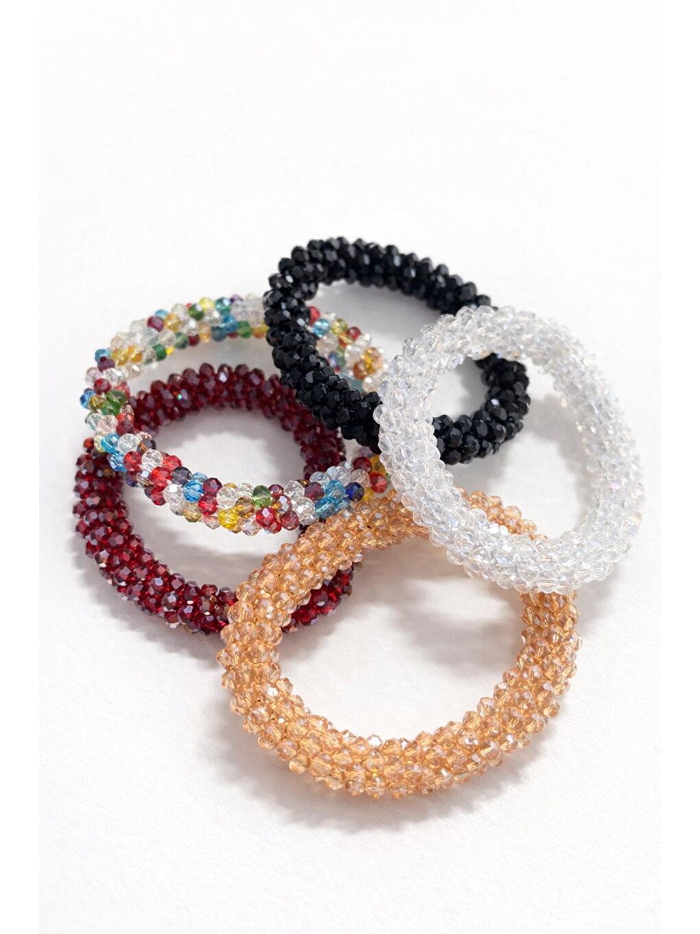 Karışık Kristal Taşlı 5li Toka-4