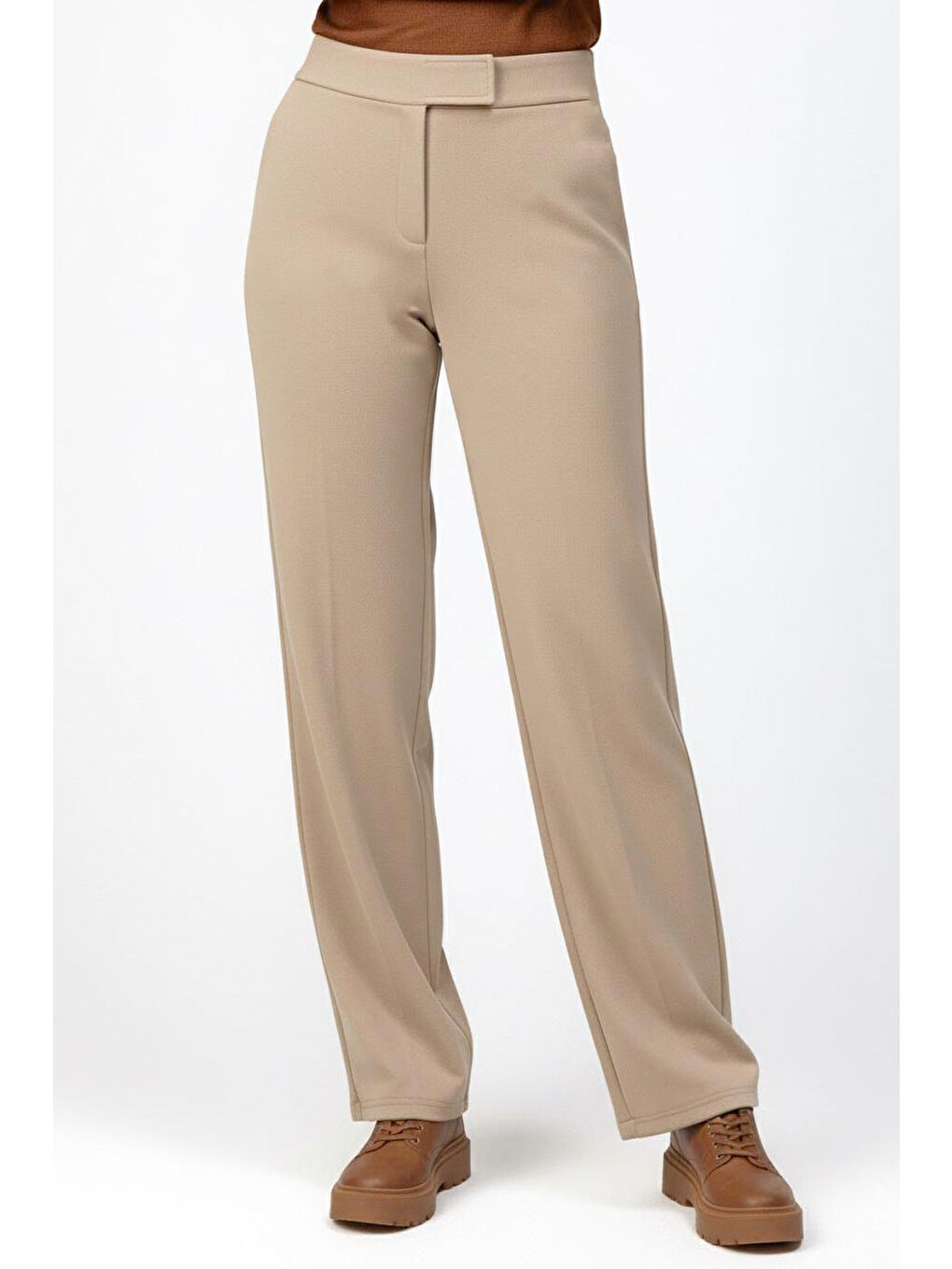 Palazzo Pantolon Bej - 27077-BEJ-1