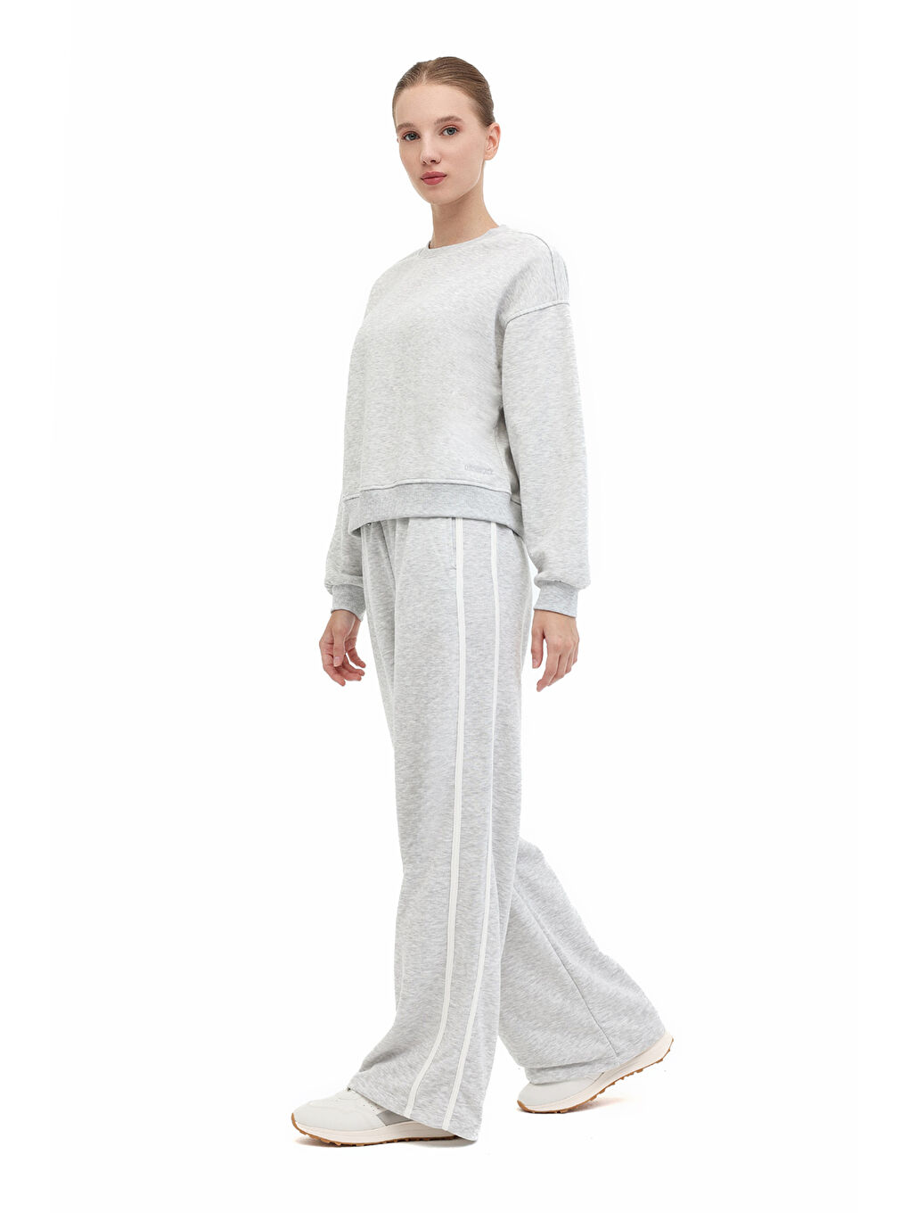 WL 22GURAL BTS808 5PR Gri Kadın Eşofman Altı-2