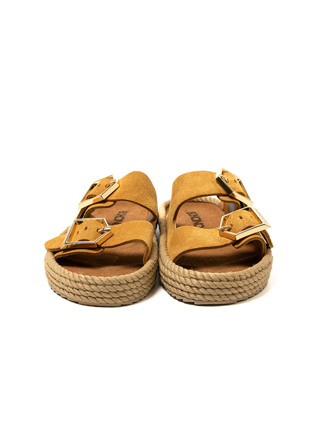 Bej SYD12-00027 Sydney Kadın Terlik Hardal-3