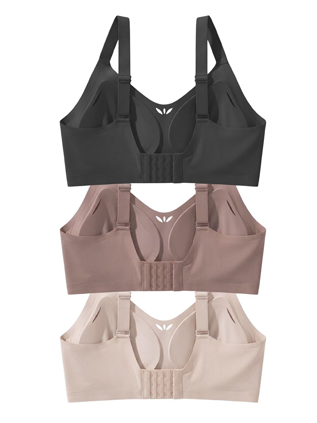 Karışık Seamless Bra - Ease | Lazer Kesim Balensiz Dekolteli Dikişsiz Kadın Sütyen 3'Lü Paket-1