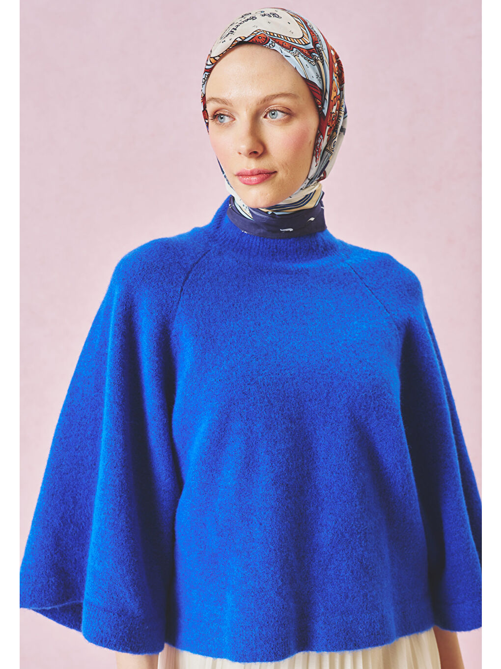 Mavi BEAUTY AND THE BEAST DESEN FLOŞ VİSKON EŞARP MIDNIGHT BLUE-3