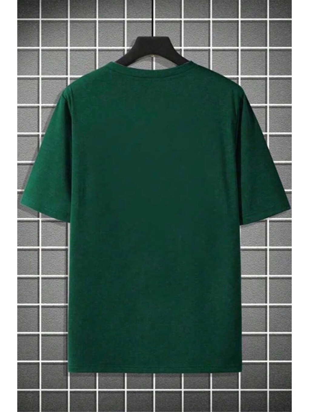 Yeşil Mountains Baskılı Bisiklet Yaka Pamuklu Erkek T-Shirt Rahat Kesim-2