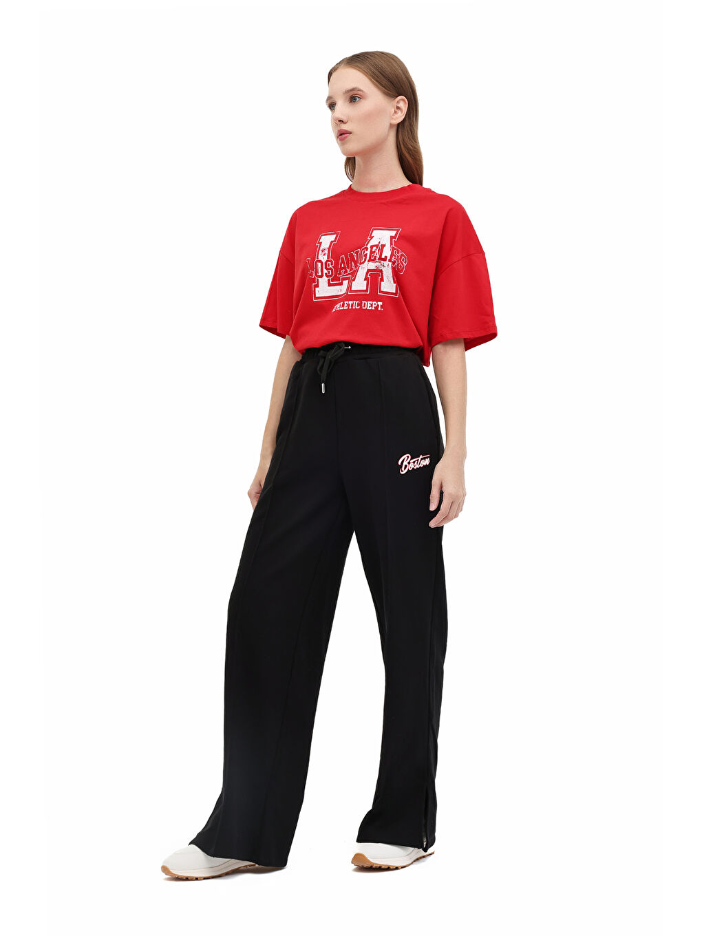 WL 22ILGAR BTS795 5PR Siyah Kadın Eşofman Altı-2