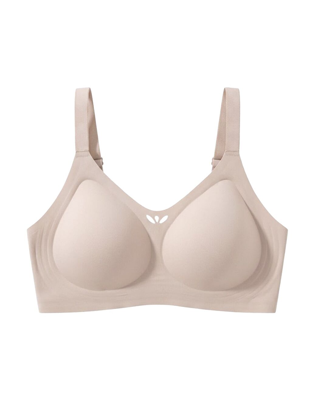 Bej Seamless Bra - Ease | Ten Lazer Kesim Balensiz Dekolteli Dikişsiz Kadın Sütyen-0