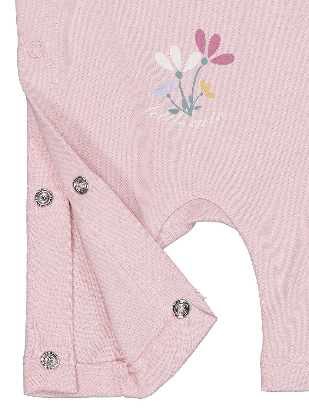 Baby Çiçek Baskılı Tek Alt Bebe - Pembe-2