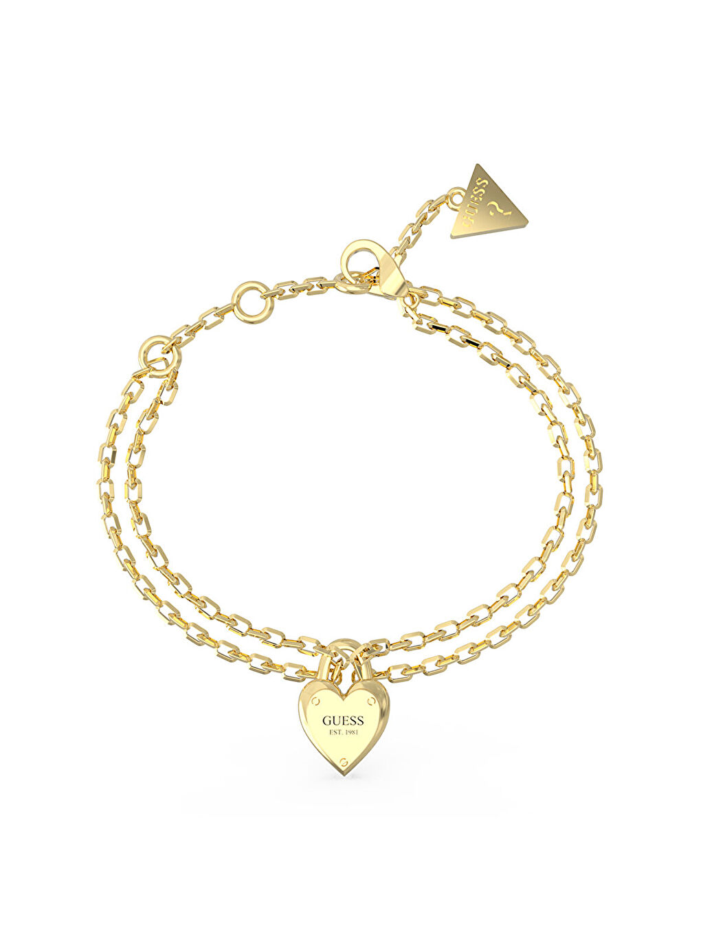 Sarı JGUJUBB04211JWYGS Kalpli Kadın Bileklik