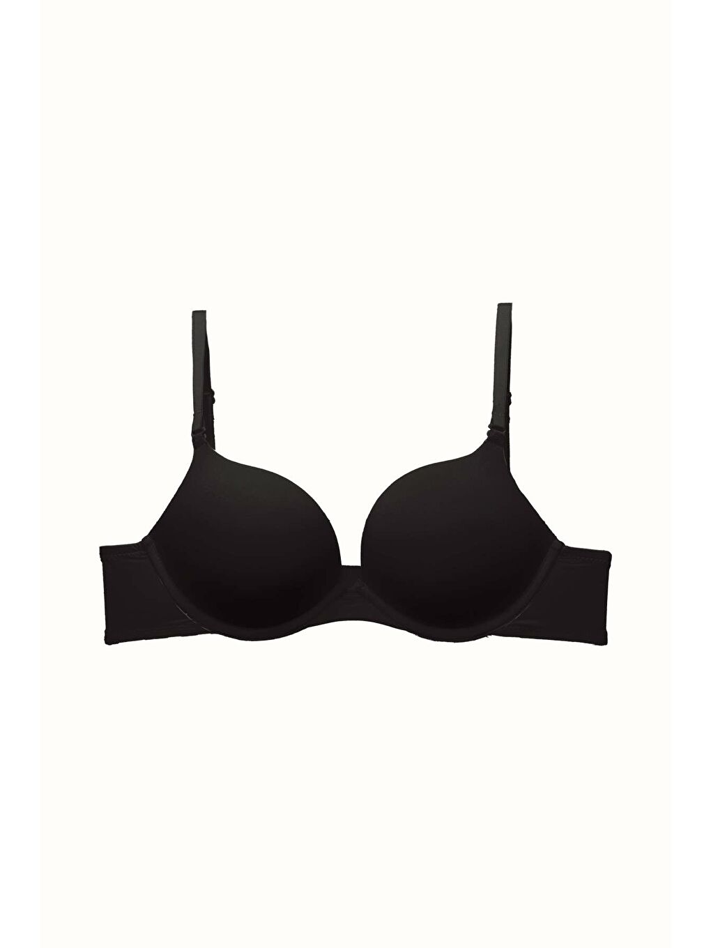 3'Lü Paket Double Push Up Yumuşak Kaplı Örme Sütyen C37030 Siyah/Ten-2