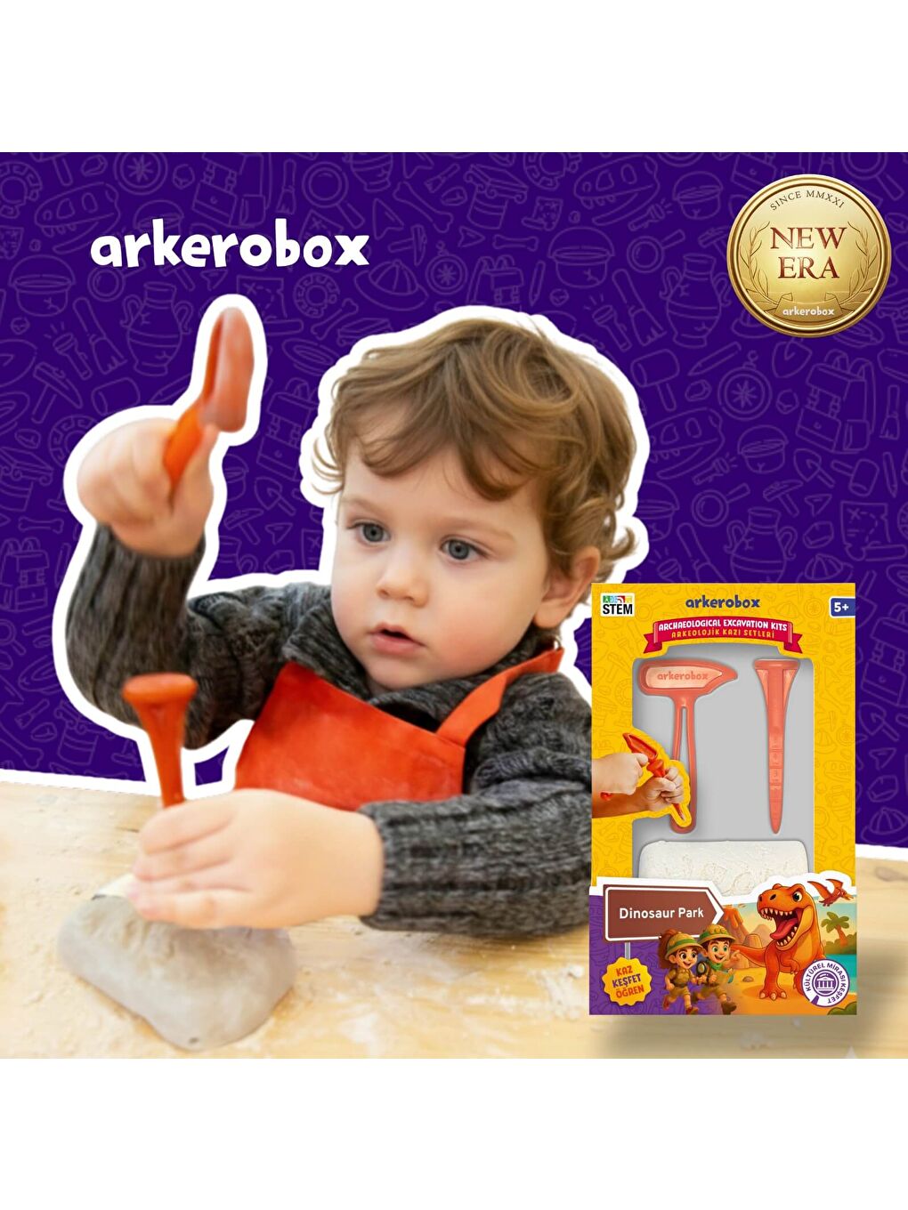 Dinosaur Park New Era Eğitici Kazı Seti-1